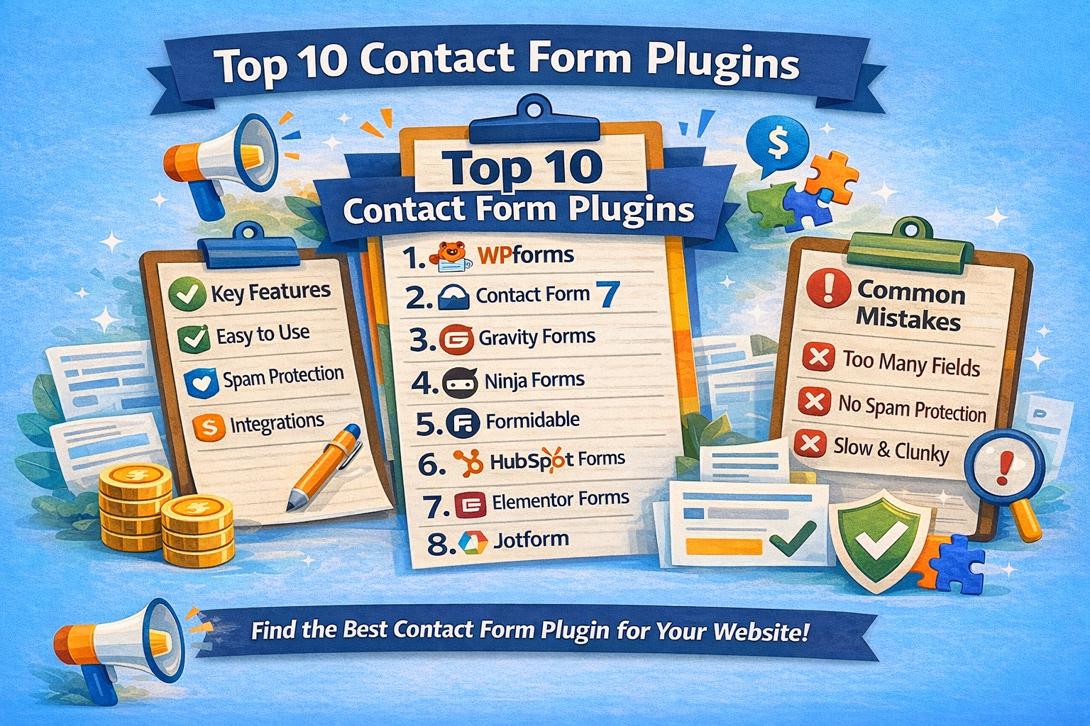 Top 10 Contact Form Plugins